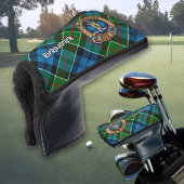 Clan Kirkpatrick Crest over Tartan Golfheadcover