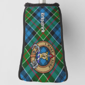 Clan Kirkpatrick Crest over Tartan Golfheadcover (Draai 90)
