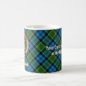 Clan Kirkpatrick Crest over Tartan Koffiemok (Center)