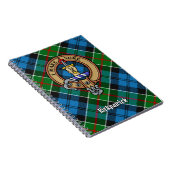 Clan Kirkpatrick Crest over Tartan Notitieboek (Rechterzijde)