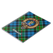 Clan Kirkpatrick Crest over Tartan Notitieboek (Linkerzijde)
