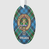 Clan Kirkpatrick Crest over Tartan Ornament (voorkant)