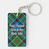 Clan Kirkpatrick Crest over Tartan Sleutelhanger (achterkant)