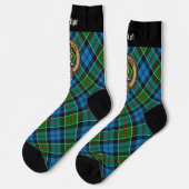 Clan Kirkpatrick Crest over Tartan Sokken (Links)