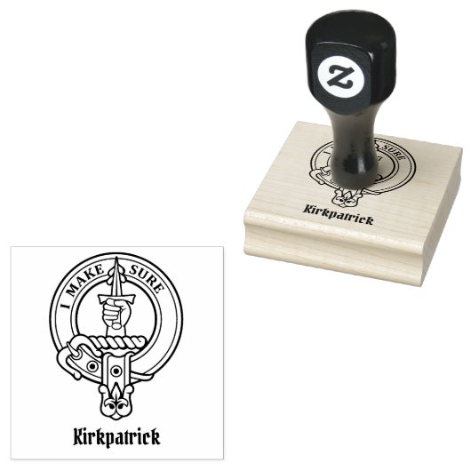 Clan Kirkpatrick Crest Rubberstempel (Gestempeld)