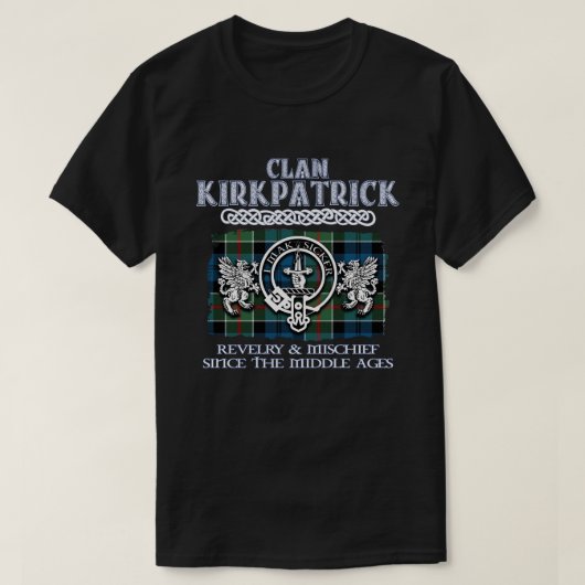 Clan Kirkpatrick crest Schotse clans Schotse sur T-shirt (Design voorkant)