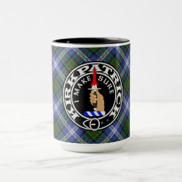 Clan Kirkpatrick Society tartan mok