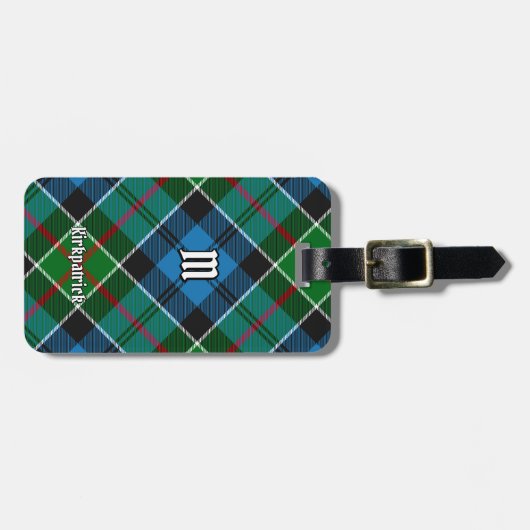 Clan Kirkpatrick Tartan Bagagelabel (Voorkant horizontaal)