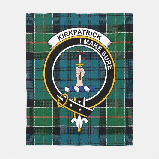 Clan Kirkpatrick Tartan Plaid Fleece Deken (Voorkant)