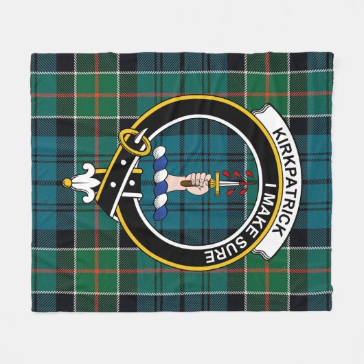 Clan Kirkpatrick Tartan Plaid Fleece Deken (Voorkant (Horizontaal))