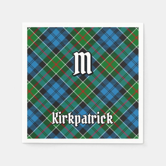Clan Kirkpatrick Tartan Servet (Voorkant)