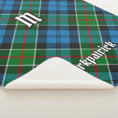 Clan Kirkpatrick Tartan Sherpa Deken (3/4)