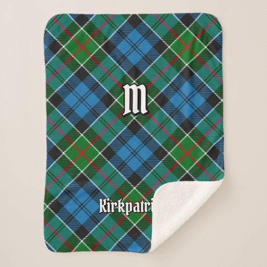 Clan Kirkpatrick Tartan Sherpa Deken (Voorkant)