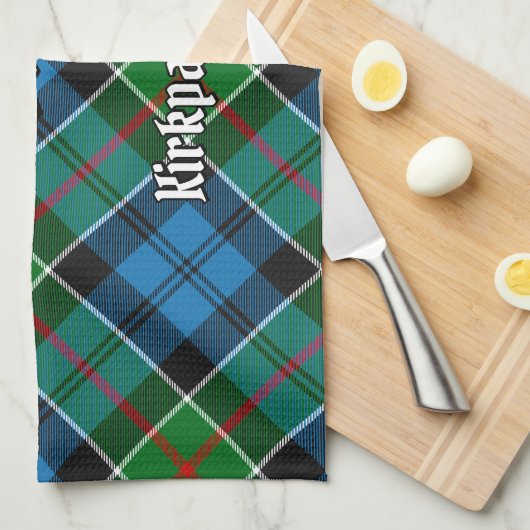 Clan Kirkpatrick Tartan Theedoek (Quarter Fold)