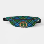 Clan Kirkpatrick-wapen over tartan Heuptasje (Voorkant)