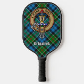 Clan Kirkpatrick-wapen over tartan Pickleball Paddle (Voorkant)