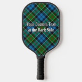 Clan Kirkpatrick-wapen over tartan Pickleball Paddle (Achterkant)