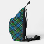 Clan Kirkpatrick-wapen over tartan Sling Bag (Rechts)