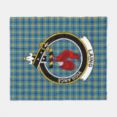 Clan Laing Hunting Tartan Pset Fleece Deken (Voorkant (Horizontaal))
