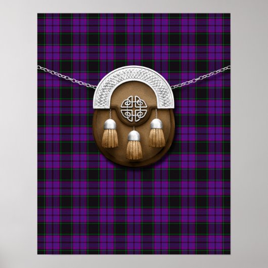 Clan Laird Tartan en Sporran Poster (Voorkant)