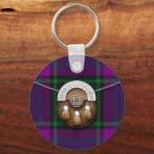 Clan Laird Tartan en Sporran Sleutelhanger (Voorkant)