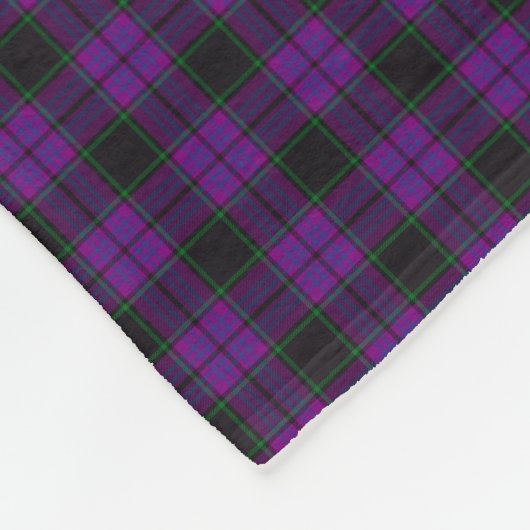Clan Laird Tartan Fleece Deken (Hoek)