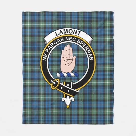 Clan Lamont Ancient Tartan Pset Fleece Deken (Voorkant)