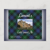 Clan Lamont Castle Toward Ale Briefkaart (Voorkant)