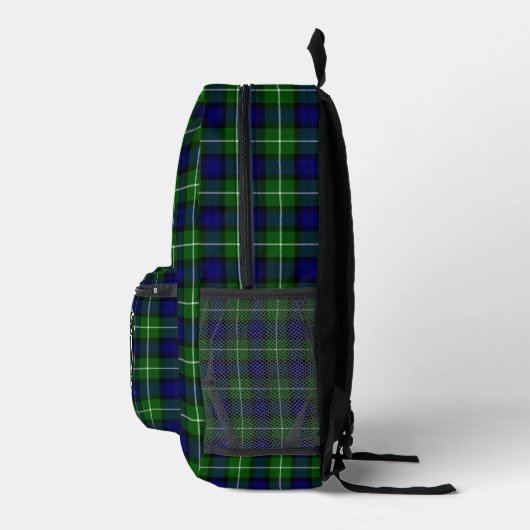 Clan Lamont Crest Badge en Tartan Bedrukte Rugzak (Rechts)