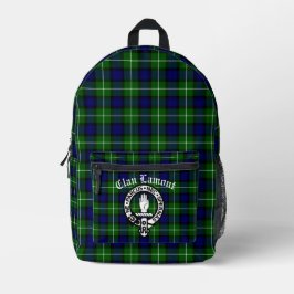 Clan Lamont Crest Badge en Tartan Bedrukte Rugzak