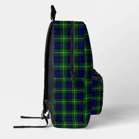 Clan Lamont Crest Badge en Tartan Bedrukte Rugzak (Links)