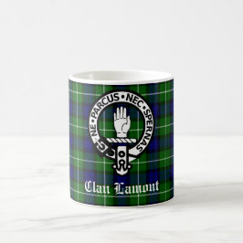 Clan Lamont Crest Badge en Tartan Koffiemok