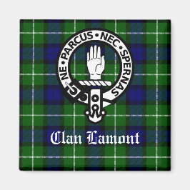 Clan Lamont Crest Badge & Tartan Magneet
