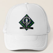 Clan Lamont Crest Badge & Tartan Trucker Pet (Voorkant)