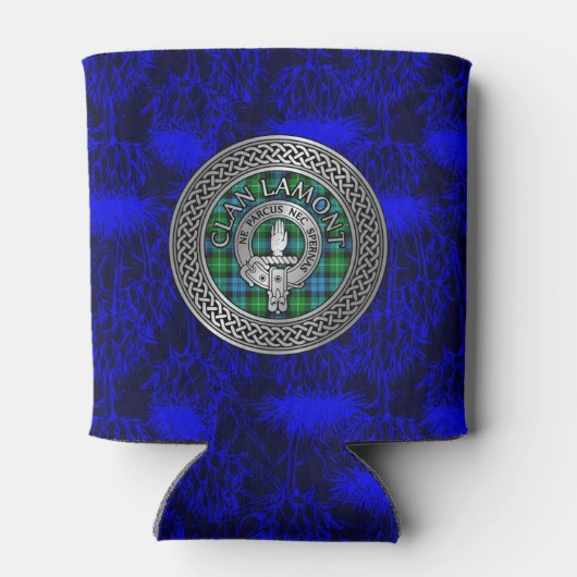 Clan Lamont Crest & Tartan Knot Blikjeskoeler (Achterkant)