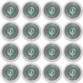 Clan Lamont Crest & Tartan Knot Sticker (Voorkant)