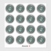 Clan Lamont Crest & Tartan Knot Sticker (Vel)