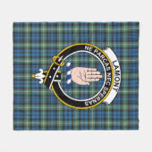 Clan Lamont Oude Tartan Plaid Fleece Deken (Voorkant (Horizontaal))