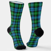 Clan Lamont Tartan Sokken (Gebogen)