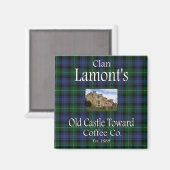 Clan Lamont's Old Castle Toward Coffee Co. Magnet (Voorkant / Achterkant)