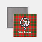 Clan Lennox Crest Badge & Tartan Magneet (Voorkant / Achterkant)