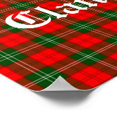 Clan Lennox Crest Badge & Tartan Poster (Hoek)