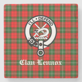 Clan Lennox Crest Badge & Tartan Stenen Onderzetter