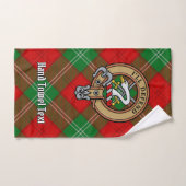 Clan Lennox Crest over Tartan Bad Handdoek (Handdoek)