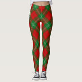 Clan Lennox Crest over Tartan Leggings (Voorkant)