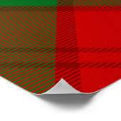 Clan Lennox Crest over Tartan Poster (Hoek)