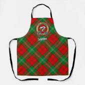 Clan Lennox Crest over Tartan Schort (Voorkant)