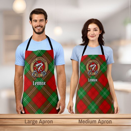 Clan Lennox Crest over Tartan Schort