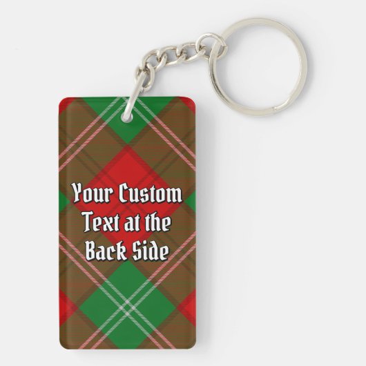 Clan Lennox Crest over Tartan Sleutelhanger (achterkant)