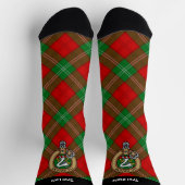 Clan Lennox Crest over Tartan Sokken (Top)